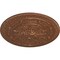 Ekena Millwork Naple Ceiling Medallion (Fits Canopies up to 3 3/8"), 37 1/2"OD x 3 3/8"P, Polished Copper CM37NAPOS - alternate 3